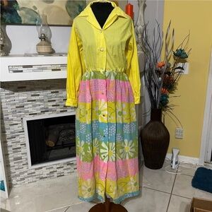 Vintage 70's Raymodes New York dress L